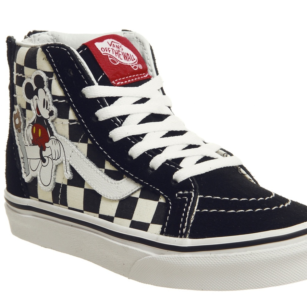 Kids Disney Vans Hi Top Sneakers SZ 1
